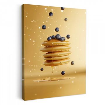 Lienzos decorativos - Tortitas - Alimentos - Miel - Amarillo