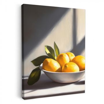 Lienzos decorativos - Limones - Naturaleza muerta - Amarillo