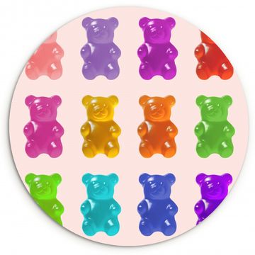 Cuadro redondo - Oso - Colorido - Caramelo
