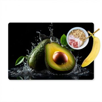 Salvamanteles - Aguacate - Vegetal - Hoja - Agua - Negro - Verde