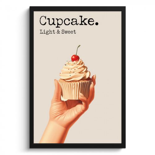 Cuadros enmarcados - Cupcake - Dulce - Cereza