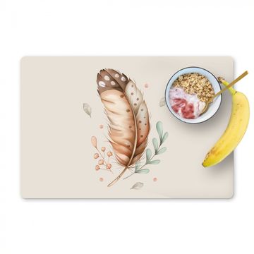 Salvamanteles - Pluma - Bohemia - Boho - Colores pastel