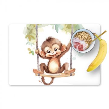 Salvamanteles - Mono - Animal - Niños - Jungla - Guardería - Habitación de bebé