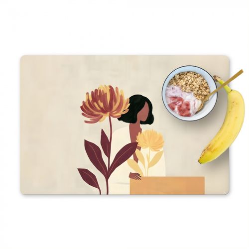 Salvamanteles - Mujer - Minimalista - Flor