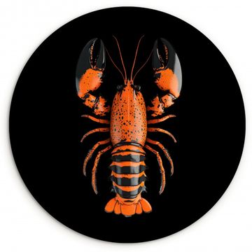 Cuadro redondo - Cáncer - Naranja - Negro - Moderno
