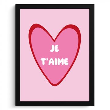 Corazón - Francés - San Valentín - Rosa