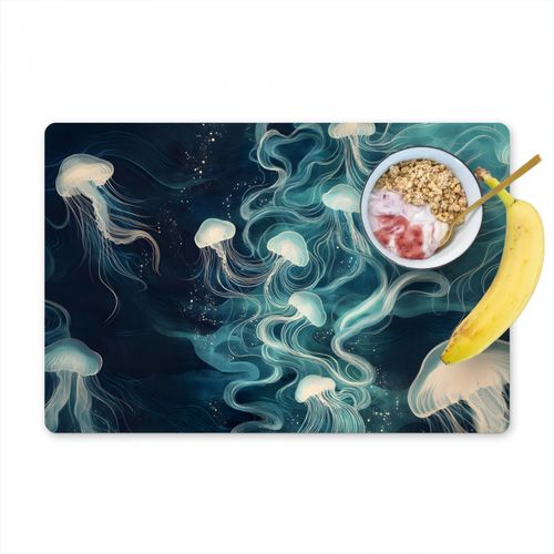 Salvamanteles - Medusa - Mar - Blanco - Olas