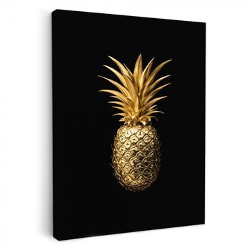 Lienzos decorativos - Piña - Negro - Oro - Lujo