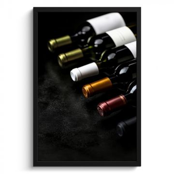 Cuadros enmarcados - Vino - Botellas - Variedad - Sabores