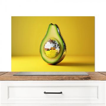 Salpicaderos de cocina - Aguacate - Discoball - Amarillo - Purpurina