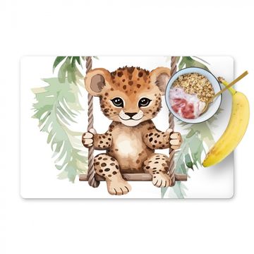 Salvamanteles - Leopardo - Animal - Niños - Jungla - Guardería - Habitación de bebé
