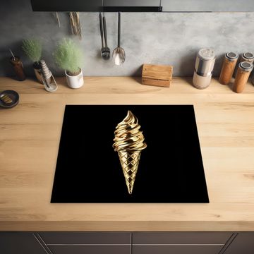 Protector de inducción - Helado - Oro - Negro - Alimentos