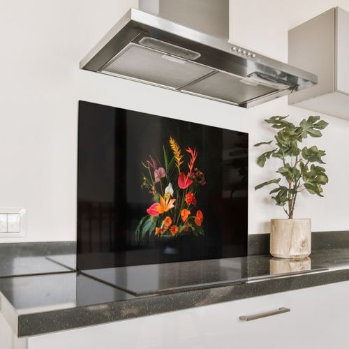 Salpicaderos de cocina - Cuenco - Ramo - Flores