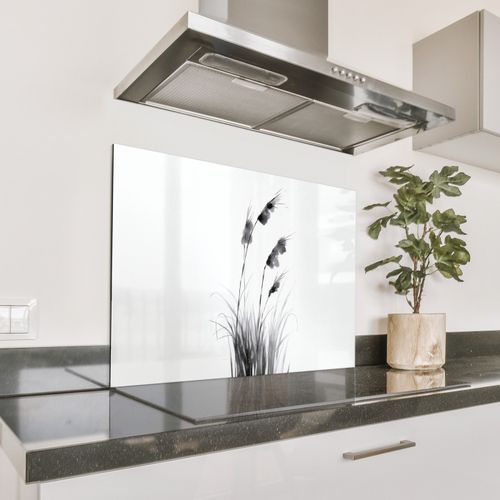 Salpicaderos de cocina - Minimalista - Tallos - Blanco