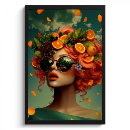 Mujer - Naranja - Bayas - Anaranjado