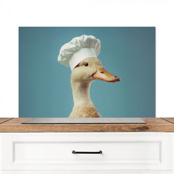 Salpicaderos de cocina - Pato - Gorro de cocinero - Lindo - Pájaro