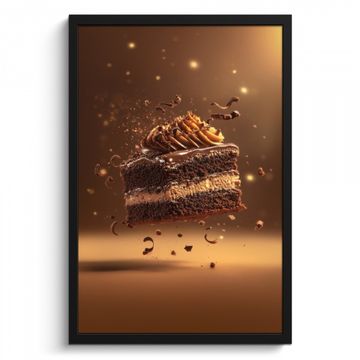 Cuadros enmarcados - Tarta - Chocolate - Comida - Brownie