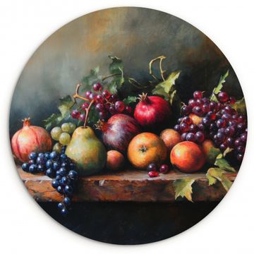 Cuadro redondo - Rústico - Naturaleza muerta - Fruta