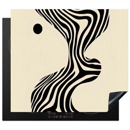 Protector de placa de induccion - Beige - Líneas - Ondulado - Abstracto