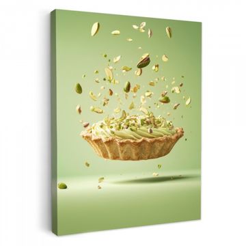 Lienzos decorativos - Pistacho - Pastel - Frutos de cáscara - Alimentos