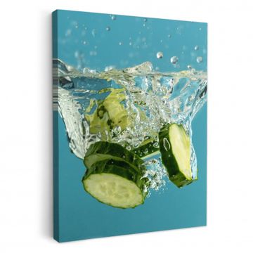 Lienzos decorativos - Inmersión en pepino