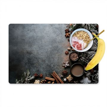 Salvamanteles - Invierno - Hierbas - Nieve - Chocolate