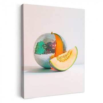 Lienzos decorativos - Disco - Discoball - Melón - Pastel