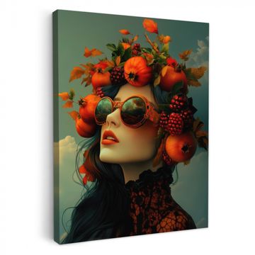 Lienzos decorativos - Mujer - Granada - Otoño - Gafas de sol