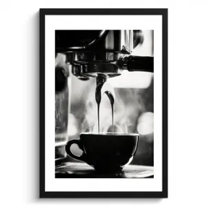 Cuadros enmarcados - Café - Espresso - Cafetera - Taza
