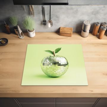 Protector de inducción - Verde - Disco - Decoración - Manzana