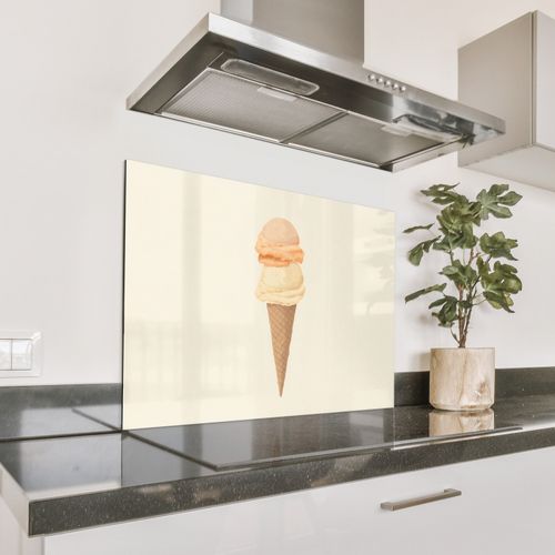 Salpicaderos de cocina - Minimalista - Pala helado - Cuerno - Beige