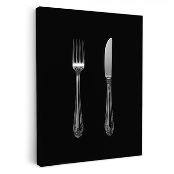 Lienzos decorativos - Tenedor - Cuchillo - Plata