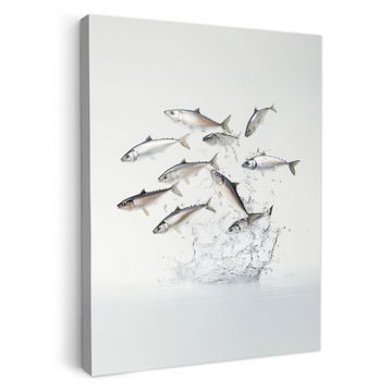 Lienzos decorativos - Pez - Agua - Blanco