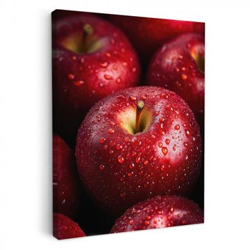 Lienzos decorativos - Rojo - Manzanas - Frutas
