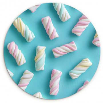 Cuadro redondo - Tocino - Pastel - Caramelo - Azul