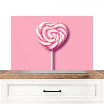 Salpicaderos de cocina - Caramelo - Piruleta - Corazón - Rosa
