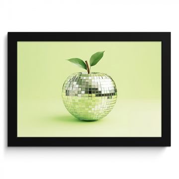 Cuadros enmarcados - Verde - Disco - Decoración - Manzana