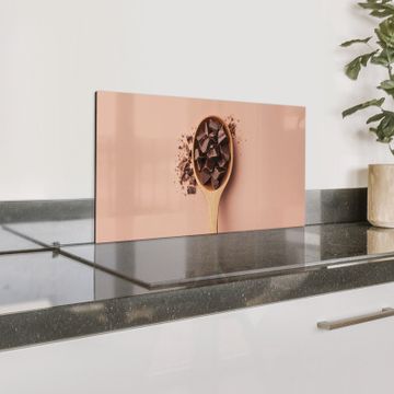 Salpicaderos de cocina - Chocolate - Madera - Cuchara