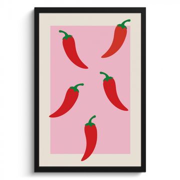 Cuadros enmarcados - Pimientos - Rojos - Ilustración