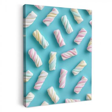 Lienzos decorativos - Tocino - Pastel - Caramelo - Azul