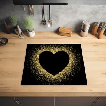 Protector de inducción - Corazón de polvo de oro