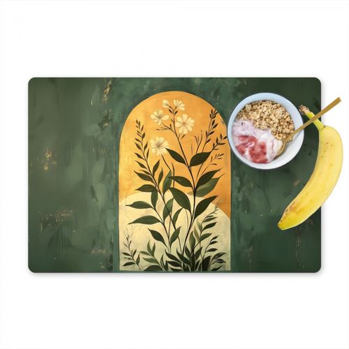 Salvamanteles - Planta - Flores - Blanco