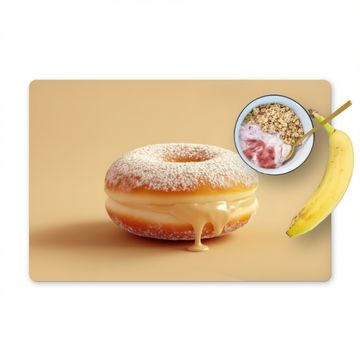 Salvamanteles - Donut - Cremoso - Azúcar glas - Beige