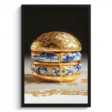 Cuadros enmarcados - Azul de Delft - Oro - Citizen