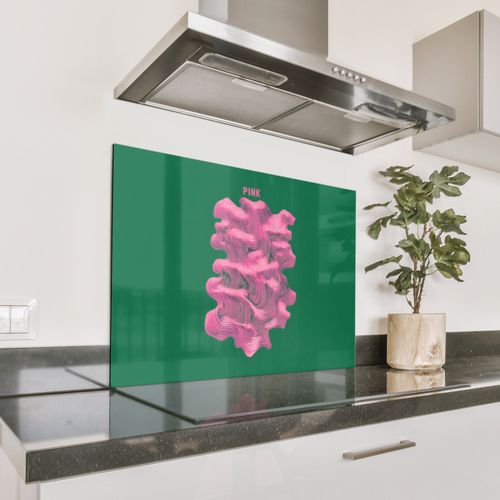 Abstracto - Rosa - Líneas - Verde