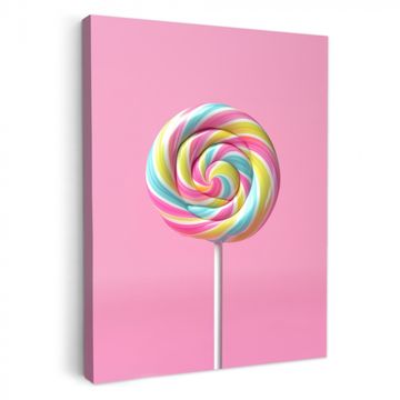 Lienzos decorativos - Piruleta - Rosa - Caramelo - Dulce