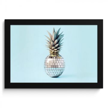 Cuadros enmarcados - Azul - Piña - Disco - Discoball