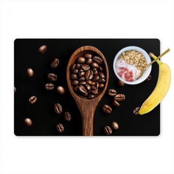 Salvamanteles - Madera - Negro - Granos de café