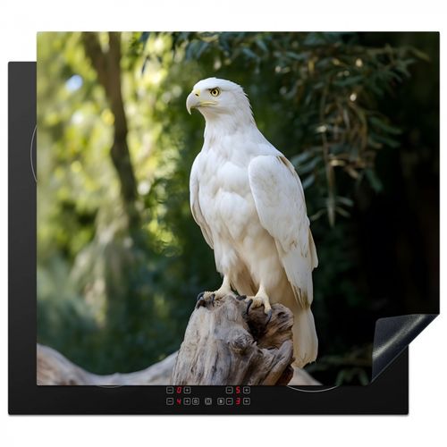 Águila - Madera - Blanco - Plantas