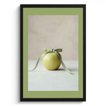 Cuadros enmarcados - Verde - Manzana - Pajarita